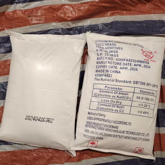 Aijie High Purity 99%-100.5% Grade Food Grade Sodium Bicarbonate