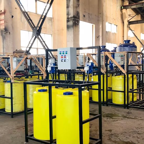 Équipement de dosage de produits chimiques en plastique avec contrôle du pH