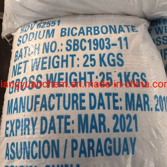Bicarbonate de soude minimum CAS 144-55-8 de bicarbonate de soude de la pureté 99% d'agent levant Nahco3